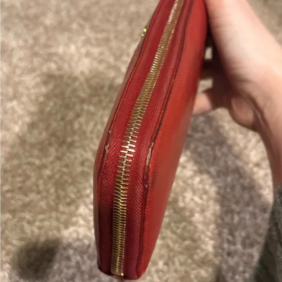 Prada red Saffiano Leather Wallet - Picture 7 of 13